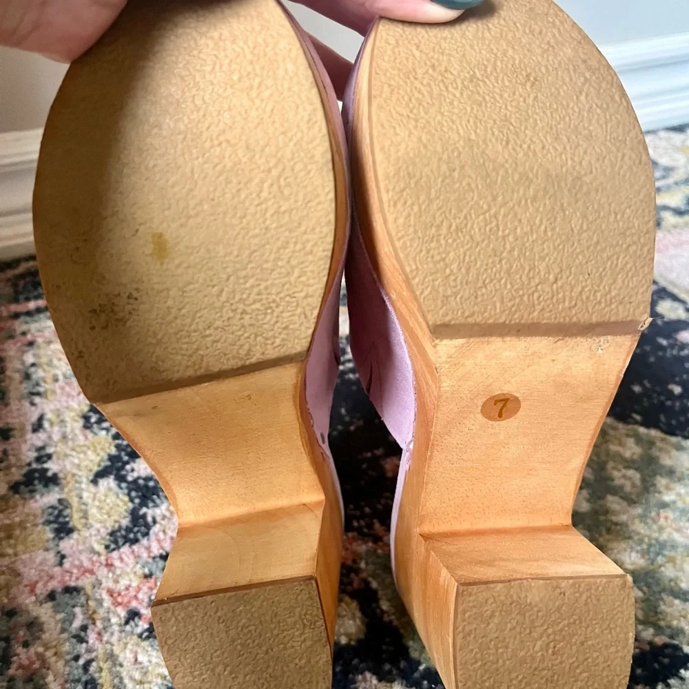 Charlotte Stone Marlo Clogs in Lilac - Picture 5 of 5